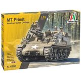 1:35 Italeri 6580 M7 Priest Tank Plastic Modelbouwpakket