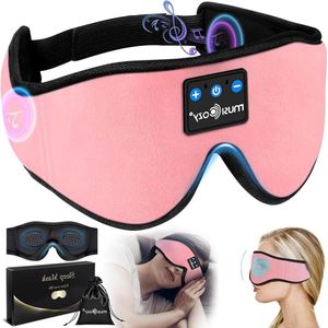 Bluetooth Slaapmasker met 3D Geluid en Kussen