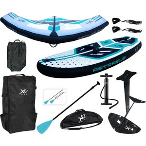 XQ Max SUP Board Hydrofoil Set - tot 100 kg - 155x70x15 cm - Blauw