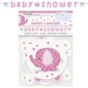 Olifant"" slinger voor Baby Shower - Roze