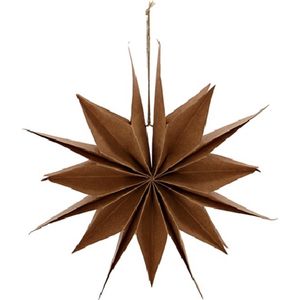 House Doctor kerstster naturel 30cm - Papier - Kerstversiering - 30cm