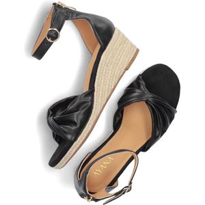 Omoda 0577-5 Espadrilles - Zomer Schoenen - Dames - Zwart - Maat 37