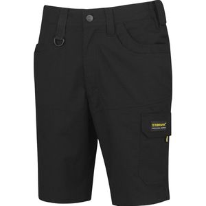 STØRVIK Ron Ripstop Korte Werkbroek Heren - Ademend Werkshort - Lichtgewicht Werkbermuda - Werk Short - Maat 3XL - Zwart