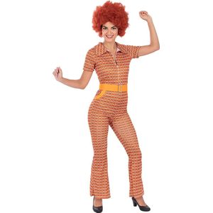 Funidelia | Jaren 70 Kostuum Voor voor vrouwen  Disco, Abba, Bee Gees, Decennia - Kostuum voor Volwassenen Accessoire verkleedkleding en rekwisieten voor Halloween, carnaval & feesten - Maat L - Oranje