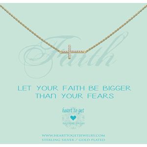 Heart to Get - Faith And Fears Gold Ketting N232CRZ14G