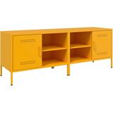 vidaXL - Tv-meubelen - 2 - stx39x50,5 - cm - staal - mosterdgeel
