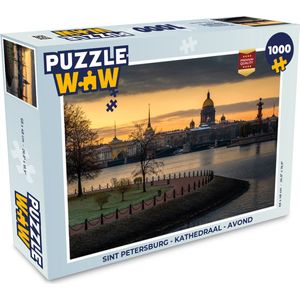 Puzzel Sint Petersburg - Kathedraal - Avond - Legpuzzel - Puzzel 1000 stukjes volwassenen