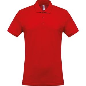 Kariban Piqué-herenpolo korte mouwen K254 - Red - XXL
