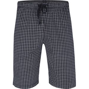 Ceceba heren pyjamabroek kort - donkerblauw met wit geruit - Maat: XL