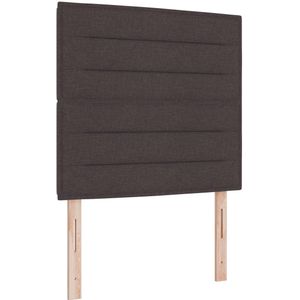 vidaXL - Hoofdbord - Donkerbruin - Stof - 90 - cm - Hoofdbord - Rechthoekig
