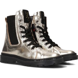 Jochie & Freaks Bibi Veterboots - Laarzen Met Veters - Meisjes - Goud - Maat 32