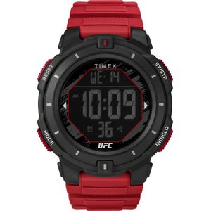 Timex UFC Rumble TW5M59800 Horloge - Kunststof - Rood - Ø 48 mm