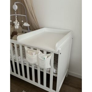 Saby® Universele Commode Bladvergroter - Geschikt voor Alle Kasten- Mat wit- MDF- Eenvoudig in elkaar te zetten - Creëert ruimte op de kast - Ruime bladoppervlakte - Geschikt voor vrijwel alle aankleedkussens