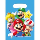 30x stuks Super Mario verjaardag thema traktaties feestzakjes/cadeauzakjes/snoepzakjes/uitdeelzakjes