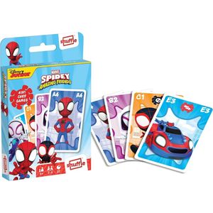 Shuffle Spidey 4in1 Kaarten - Speel 4 spannende kaartspellen met Spiderman en vrienden - Geschikt voor kinderen vanaf 4 jaar - 2-4 spelers