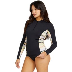 2025 Billabong Dames Surf Capsule 1/2 Zip Lycra Vest - Blac