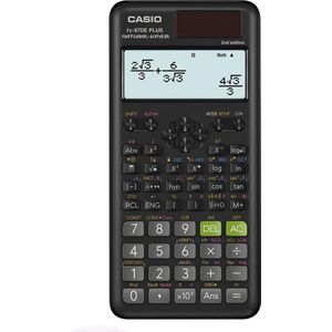 Casio FX-87DE PLUS-2 Technische rekenmachine werkt op zonne-energie, werkt op batterijen Zwart Aantal displayposities: 12