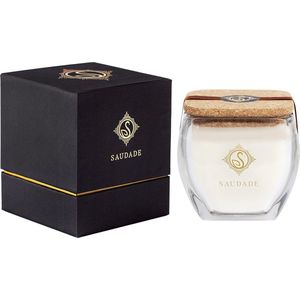 SAUDADE Exclusieve geurkaars - Vanille en amber 200g