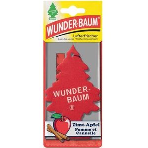 Wunderbaum Apple/Cinnamon - Luchtverfrisser - Voor in de auto - Rood