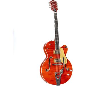 Gretsch G6120TFM-BSNV Brian Setzer Signature Nashville Hollow Body Bigsby Orange Stain - Semi-akoestische Custom gitaar