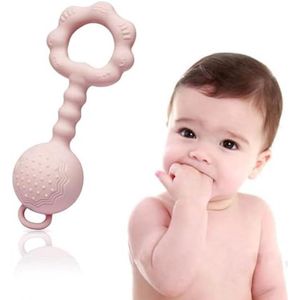 Babyspeelgoed, rammelaartje, bijtspeeltje, motoriekspeelgoed, voor baby's vanaf 0-9 maanden