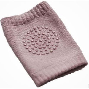 Anti slip kniebeschermers baby en peuter - unisex 6-18 mnd - set van 2 paar - oud-roze