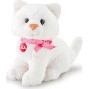 Trudi - Sweet Collection Kitten (XXS-TUDL7000) - Pluche knuffel - Ca. 9 cm (Maat XXS) - Geschikt voor jongens en meisjes - Wit