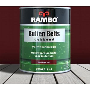 Rambo Buiten Beits Dekkend - 0,75 liter - Klassiekrood
