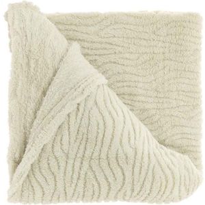 Unique Living - Plaid Clio - 150x200cm - Dove white - Zacht - Warm - Fleece - Cadeautip - Kerstcadeau