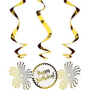 Folat - Sparkling Celebration - Spiraal Decoratie (3 stuks)