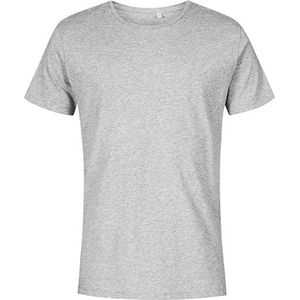 Men's T-shirt met ronde hals en korte mouwen Heather Grey - XL