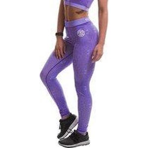 Gold's Gym Ladies Pattern Printed Gym Leggings - Lilac - XS