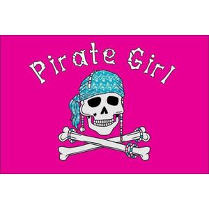 Pirate Girl Piraten vlag 70x100cm