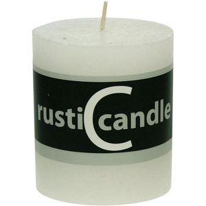 Cosy&Trendy Rustic Cylinderkaars - Ø 70 mm - 80 mm - Wit
