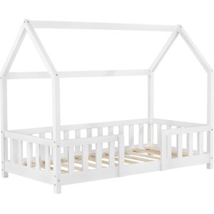 Kinderbed Sisimiut met uitvalbeveiliging 80x160 cm wit