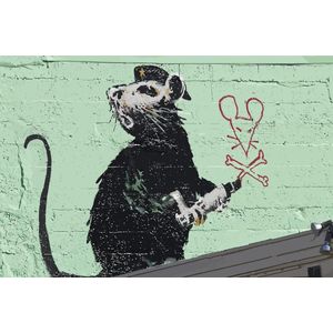 BANKSY San Fransisco Rat Canvas Print