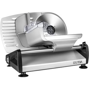 Mulfitunctionele Allessnijder – Elektrische Snijmachine – Vlees, Groenten, Brood, Kaas – 0-15 MM Snijdikte – Compact Design – 150W - Zilver