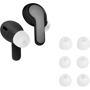 Vervangende Siliconen Oordopjes voor JBL Wave 200 TWS/Wave Beam In-Ear Oortjes - Wit - 3 Maten