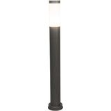 QAZQA rox - Moderne Staande Buitenlamp | Staande Lamp voor buiten - 1 lichts - H 800 mm - Donkergrijs - Buitenverlichting
