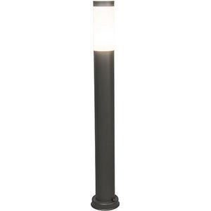 QAZQA rox - Moderne Staande Buitenlamp | Staande Lamp voor buiten - 1 lichts - H 800 mm - Donkergrijs - Buitenverlichting