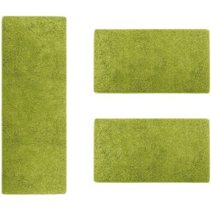Karat Slaapkamen vloerkleed - Barcelona - Groen - 1 Loper 80 x 300 cm + 2 Loper 80 x 150 cm