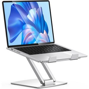 Inklapbare aluminium laptopstandaard - Geventileerd en ergonomisch verstelbaar, geschikt voor MacBook Air/Pro, compatibel met alle laptops.