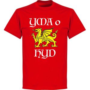 Wales Yma O Hyd T-Shirt - Rood - Kinderen - 128