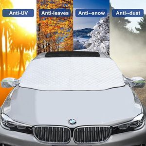 Anti Vries Deken Auto Voorruitafdekking Winter, Anti Ijssdeken Voorruitbeschermer Zonneklep Magnetisch Voorruit Cover met UV-bescherming tegen zon, Sneeuw, Stof, IJS, Vorst, Zonwering(199 * 128 cm)