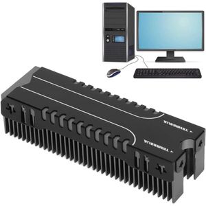Ultradun M.2 SSD-koellichaam met Thermisch Kussen Effectieve Warmteafvoer 38 Koelvinnen Meerkanaals Basis Mg Aluminiumlegering voor Pc Kantoor
