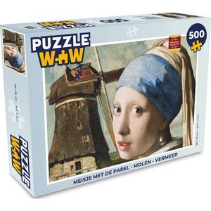 Puzzel Meisje met de parel - Molen - Vermeer - Legpuzzel - Puzzel 500 stukjes