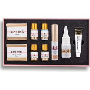 Premium Lash Lift Kit - Wimperverf - Lash Lift Set - Brow Lift Kit - Lash Lifting Starterspakket - Oogmake-up - Beauty - Coffee