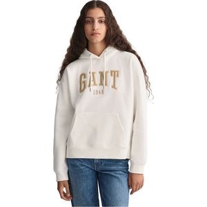 Gant Rel Logo Capuchon Beige,Wit S Vrouw