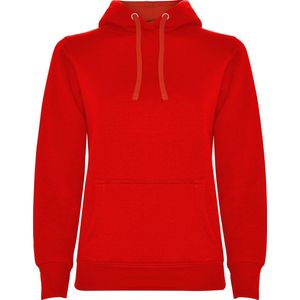 Rode dames Hoodie met capuchon en koord Urban merk Roly maat L