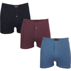 Basic 3-Pack wijde Heren boxershorts gekleurd maat XL (7)